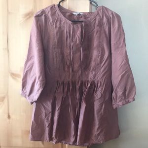 Garnet Hill Silk Blouse Size 6